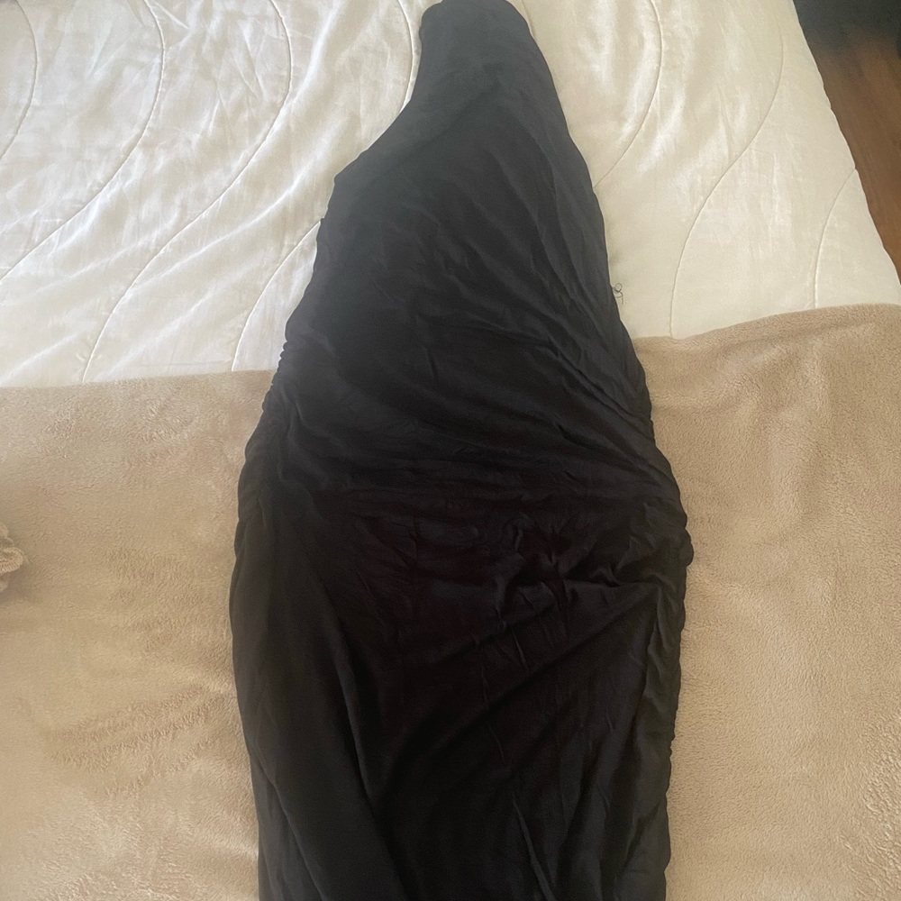 Black one shoulder dress